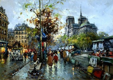 yxj050fD escenas de impresionismo parisino Pinturas al óleo